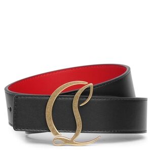 Christian LouboutinCL Logo Leather Belt